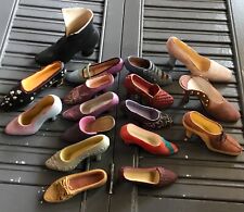 Lote vintage de zapatos decorativos de resina en miniatura y cerámica de tacón alto 17 piezas segunda mano  Embacar hacia Mexico