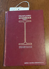 Usado, Prontuario Ensidesa Tomo I Manual Para Cálculo De Estructuras Metálicas, 1975 segunda mano  Embacar hacia Argentina