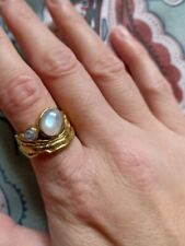 Brass moonstone ring for sale  EDGWARE