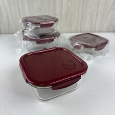 Conjunto de 4 recipientes de armazenamento de alimentos para micro-ondas Lock N Lock com tampa de ventilação comprar usado  Enviando para Brazil