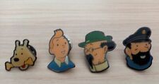 Occasion, Série de 4 pin's visage Tintin Kuifje Milou Tournesol Capitaine Haddock d'occasion  Montreuil