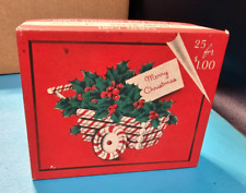 Usado, Carro de dulces vintage de mediados de siglo Norcross tarjeta de felicitación de Navidad caja vacía segunda mano  Embacar hacia Argentina