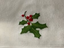Christmas holly towel for sale  TORPOINT