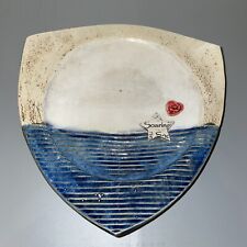 Handmade ceramic triangular for sale  Mcdonough