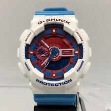 Relógio de pulso Casio G-SHOCK GA-110AC-7AJF branco azul vermelho analógico comprar usado  Enviando para Brazil