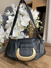 Used, AZURE DESIGNS small black leather handbag Shoulder bag  for sale  Shipping to South Africa