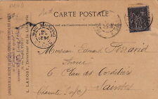 Carte Privée/Repiqué France Sage Saintes Charente-Inférieure Cover Brief, usado segunda mano  Embacar hacia Argentina