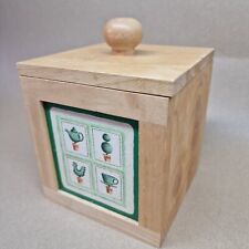Wooden tea caddy for sale  PERTH
