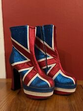 ladies union jack boots for sale  BRISTOL