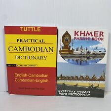 Mini brochuras práticas de dicionário cambojano e livro de fase Khmer comprar usado  Enviando para Brazil