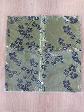 Green floral cushion for sale  PAIGNTON