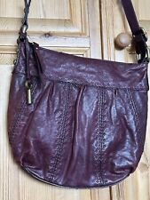 Fossil burgundy leather for sale  YORK
