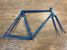 Conjunto de quadros de bicicleta de estrada Maruishi Record STR pequeno 21” aço cromado rebaixado azul 1984 comprar usado  Enviando para Brazil