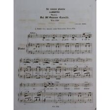 Usado, CARULLI Gustave Al vostro pianto Chant Piano ca1840 segunda mano  Embacar hacia Argentina