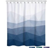 Sunlit Designer Popular Shower Curtain, Ombre Blue Fabric Contemporary Shower Cu for sale  Shipping to South Africa