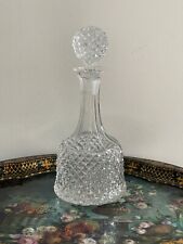 Vintage Cut Crystal Decanter with Stopper 12” Heavy for sale  Shipping to South Africa