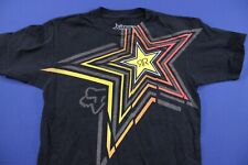 FOX Racing Rocstar Energy Drink T-Shirt Star Black Size Small Cotton for sale  Shipping to South Africa