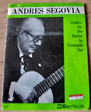 LIBRO DE PARTITURAS DE ESTUDIOS SEGOVIA PARA GUITARRA DE FERNANDO SOR (1945) EE. UU. segunda mano  Embacar hacia Mexico