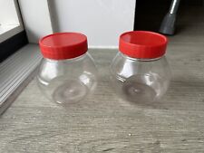 Round plastic jars for sale  HARROW