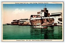 c1910's Fortaleza Ozama Sea Boat Santo Domingo República Dominicana DR Cartão Postal comprar usado  Enviando para Brazil