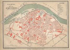 Plan ancien ville d'occasion  Pau