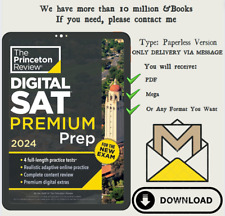 Princeton Review Digital SAT Premium Prep, 2024: 4 pruebas de práctica de The Princet segunda mano  Embacar hacia Argentina
