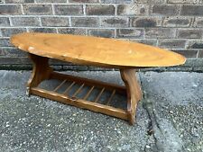 Vintage Chunky Rustic Live Edge Coffee Table Arts And Crafts, used for sale  Shipping to South Africa