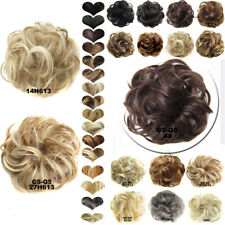 Used, LARGE Curly Messy Bun Hair Piece Scrunchies Updo Thick as Human Hair Extension for sale  Shipping to South Africa