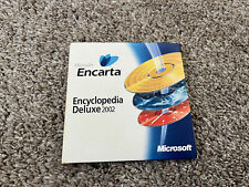 Used, Vintage PC Software: Microsoft Encarta Encyclopedia Deluxe 2002 3 CDs for sale  Shipping to South Africa