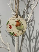 Bauble | Christmas Tree Decoration | Handmade Clay Bauble Decoration | Robin  for sale  HARLOW