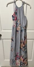 Vestido Feminino Maxi Formal Leifsdottir Anthropologie Azul Floral Seda Tamanho 12 comprar usado  Enviando para Brazil