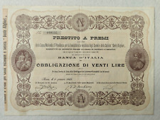Obbligazione lire banc usato  Morra De Sanctis