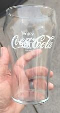 Usado, Copo de vidro grande vintage genuíno Coca-Cola 7” tamanho grande 32 oz 1 litro comprar usado  Enviando para Brazil