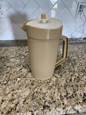 Vintage Orange Tupperware Push Button Lid 2 Quart Pitcher Jug for sale  Shipping to South Africa