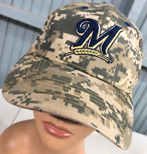 Milwaukee Brewers Digital Camo Strapback chapéu boné de beisebol, usado comprar usado  Enviando para Brazil