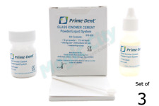 New Prime-dent permanente de Vidro de ionomero Dental Luta Cimento #010-020 (conjunto De 3) comprar usado  Enviando para Brazil