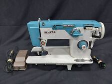 Máquina de coser blanca azul y blanca segunda mano  Embacar hacia Argentina