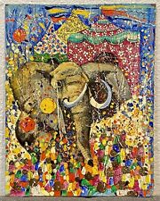 oil elephant painting for sale  Mckinney