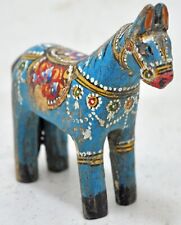 Hand Carved Wooden Small Horse Figurine Fine Hand Painted for sale  Shipping to South Africa