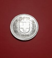 5 franchi svizzeri argento usato  Volvera