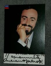 Luciano pavarotti autografo usato  Torino