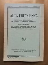 Alta frequenza. rivista usato  Italia