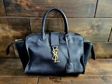 YSL Yves Saint Laurent 436834 Small Downtown Cabas Black Suede and Leather Bag, brukt til salgs  Frakt til Norway