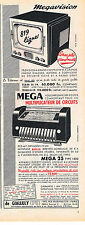 PUBLICITE ADVERTISING   1954    MEGA 25   multiplicateur de circuits Megavision, usado comprar usado  Enviando para Brazil