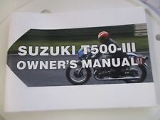Manual Do Proprietário Suzuki T500 1970 t500 comprar usado  Enviando para Brazil