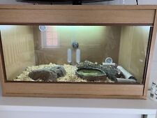 Glass And Wood Vivarium Tank Fully Assembled Komodo Dragon Snake Gecko. for sale  BEDFORD