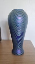 Okra iridescent vase for sale  EXETER