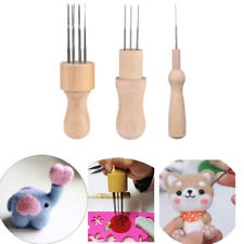 Wool Felting Needles Pins DIY Felting Tool Starter With Wooden Handle, used for sale  Shipping to South Africa
