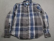 Usado, Camisa masculina Columbia pequena azul xadrez botão para baixo manga longa externa comprar usado  Enviando para Brazil