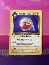 Pokemon Card Dark Electrode Team Rocket 1ª edição incomum 34/82 estado quase perfeito comprar usado  Enviando para Brazil